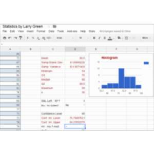 Googlesheets:  Statistics by Larry Green icon