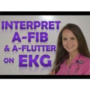 How to Interpret Heart Rhythms on EKG Strips | How to tell the difference between A-fib &amp; A-flutter icon