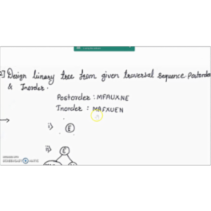 Designing a Binary Tree from given Inorder and Postorder Traversal Sequence icon