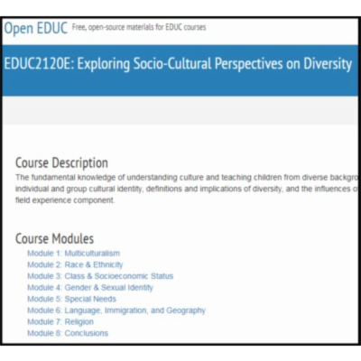 OpenEDUC: Exploring Socio-Cultural Perspectives in Diversity icon