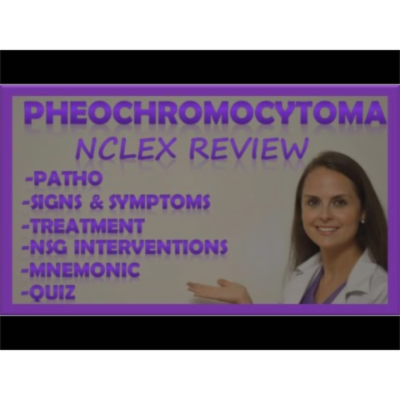 Pheochromocytoma Symptoms, Nursing NCLEX Lecture, Pathophysiology and Treatment | Endocrine icon