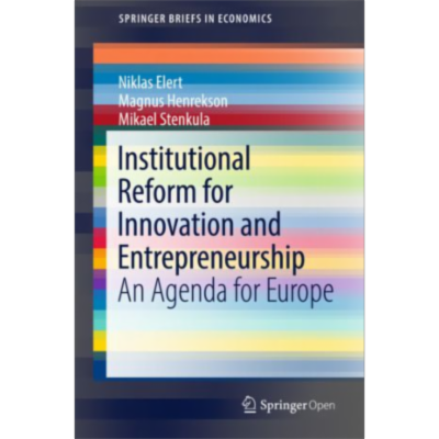 Institutional Reform for Innovation and Entrepreneurship | SpringerLink icon