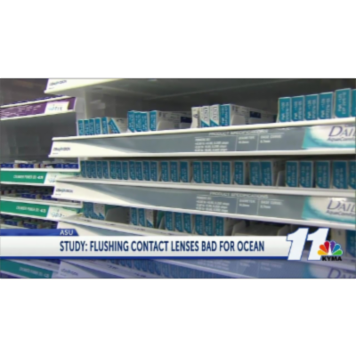 ASU study: Don't throw your contact lenses down the drain icon