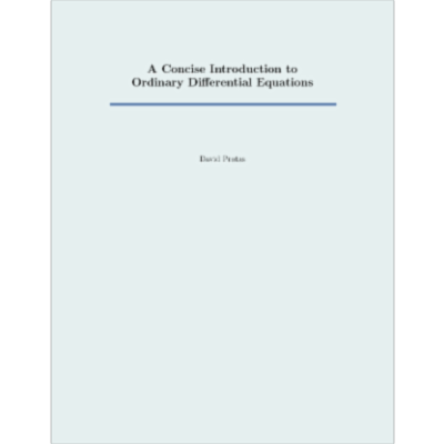 A Concise Introduction to Ordinary Differential Equations icon