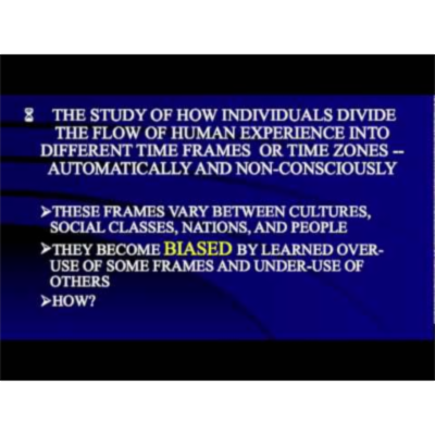 The psychology of time