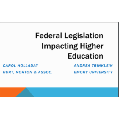 Federal Legislation Impacting Higher Education icon