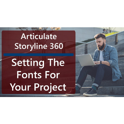 Articulate Storyline 360 Tutorials - Setting The Fonts For Your Project icon