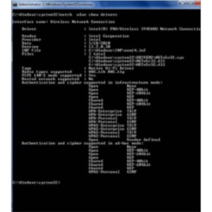 Find Your Wireless Drivers Using Netsh icon