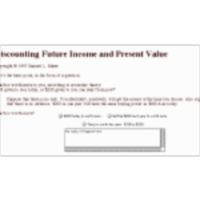 Discounting Future Income and Present Value icon