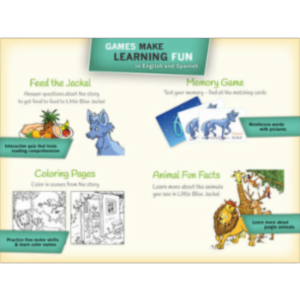 Learn Spanish: Little Blue Jackal App for iPad icon