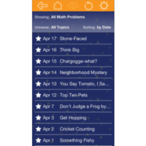Bedtime Math App for iOS icon
