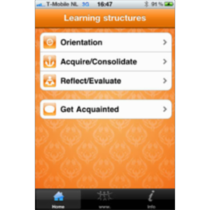 Learning structures App for iOS