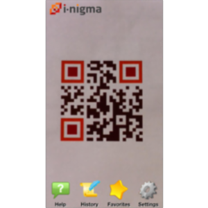 i-nigma QR Code, Data Matrix and 1D barcode reader App for iOS icon