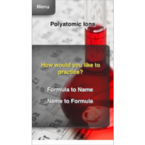 Chemistry Formula Practice Lite App for iOS icon