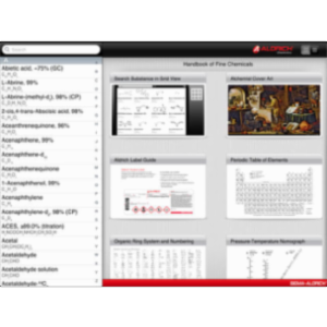 The Aldrich Handbook of Fine Chemicals App for iPad