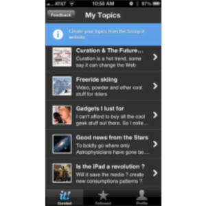 Scoop It App for iOS icon