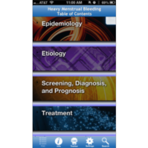 Heavy Menstrual Bleeding (HMB) @Point of Care™ App for iOS icon