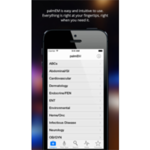 palmEM: Emergency Medicine Essentials & Urgent Care Quick Reference Pocket Guide App for iOS icon