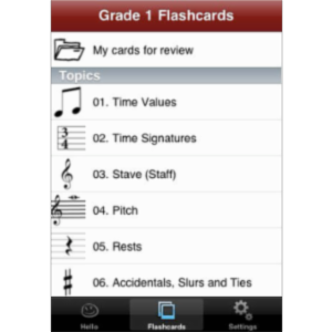 Grade 1 Music Theory App for iOS icon