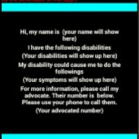 Disability Card App for Android icon