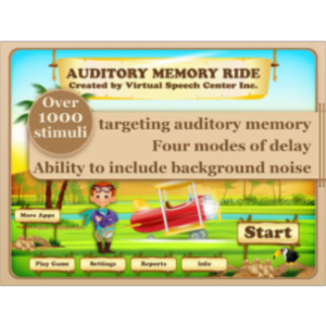 Auditory Memory Ride App for iPad icon