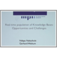 Real-time Population of Knowledge Bases: Opportunities and Challenges