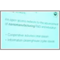 Manufacturing Issues and the National Nanomanufacturing Network icon