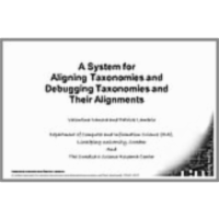 A System for Aligning Taxonomies and Debugging Taxonomies and Their Alignments icon